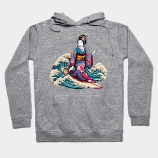 Surfing geisha Hoodie